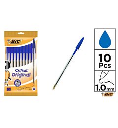 CRISTAL MED POUCH10 BLUE EUBic