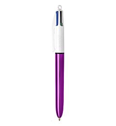 Bic Penna Sfera 4 Colours Shine - Viola