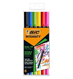 BIC INTENSITY DUAL TIP 6PZ