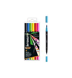 PENNARELLO BIC INTENSITY DUAL TIP 6 PZ. 989694