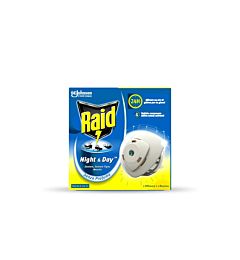 RAID NIGHT & DAY ANTIZANZARE BASE + 1 RICARICARaid