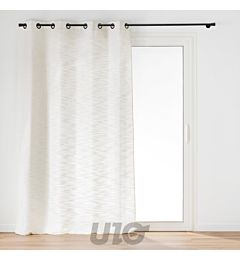 TENDA CON OCCHIELLI 140 X 280 CM EFFETTO LINO TESSUTO NANDO