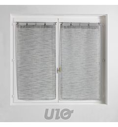 TENDAGGIO DRITTO ANELLI 2 X 60 X 160 CM VELO TESSUTO MILZA ADouceur D'intÉrieur