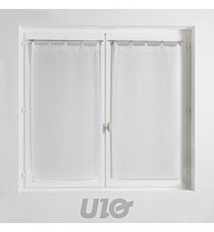 TENDAGGIO DRITTO ANELLI 2 X 60 X 160 CM VELO TESSUTO MILZA BDouceur D'intÉrieur