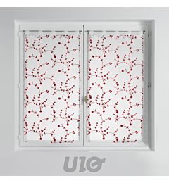 TENDAGGIO DRITTA PASSANTI 2X60X120 VELO SABBIA RICAMA PETITEDouceur D'intÉrieur