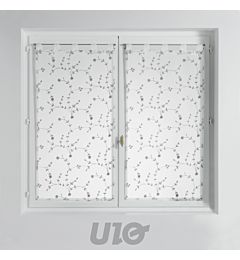TENDAGGIO DRITTA PASSANTI 2X60X120 VELO SABBIA RICAMA PETITEDouceur D'intÉrieur