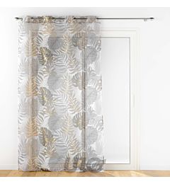 TENDAGGIO CON OCCHIELLI 140 X 280 CM VELO SABBIA SDouceur D'intÉrieur