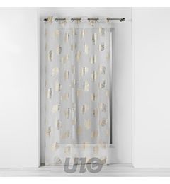 TENDAGGIO CON OCCHIELLI 140 X 280 CM VELO SABBIA SDouceur D'intÉrieur