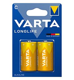 VARTA LONGLIFE C 1/2 TORCIA ALKALINE 1.5V BL2