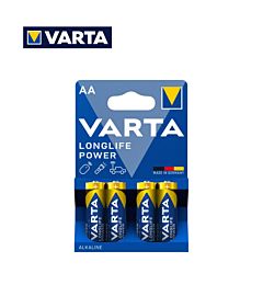 AA LONGLIFE POWER VARTA ALKALINE PILA BL4