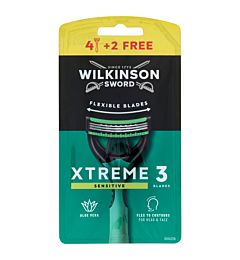 Wilkinson Xtreme 3 Sensitive Men's 4+2 Free