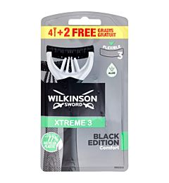 Wilkinson Xtreme 3 Black Edition Men's 4+2 Free