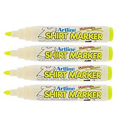 PENNARELLO MARKER X TESSUTI T-SHIRT GIALLO FLUOArtline
