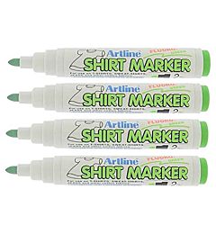 PENNARELLO MARKER X TESSUTI T-SHIRT VERDE FLUOArtline