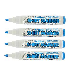 PENNARELLO MARKER X TESSUTI T-SHIRT AZZURRO