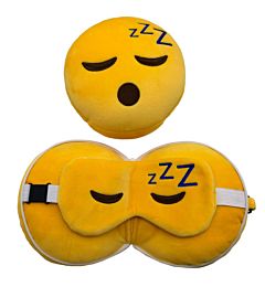 Cuscino da Viaggio con Maschera Relaxeazzz - Snoozie la Faccina Addormentata