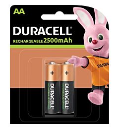 DURACELL RICARICABILE 2500MAH AA DX1500 1.2V BL2Duracell