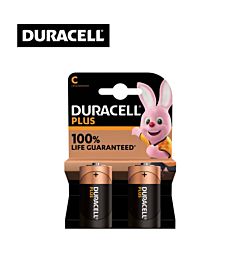 C 1/2 TORCIA MN1400 DURACELL PLUS 100% PILA BL2Duracell