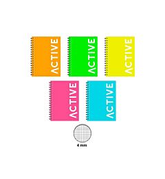 QUADERNO PPL SPIRALATO FLUO A4 FORATO - 4MMActive