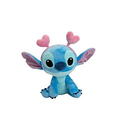 Peluche Stitch con Cerchietto Cuoricini - 25cm