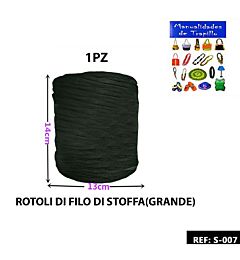 ROTOLI DI FILO DI STOFFA NERO GRANDEParty Go