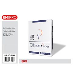 RISMA CARTA STAMPANTE A4 80g - 500 FOGLI