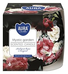 CANDELA DECORATA - MYSTIC GARDEN - 100GAura