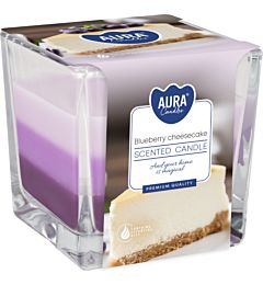 CANDELA TRICOLORE - BLUEBERRY CHEESECAKE - 170GAura