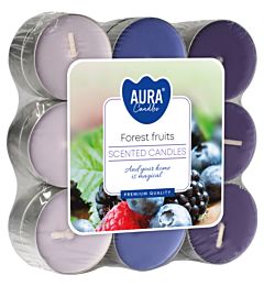 AURA TEALIGHTS - FRUTTI DI BOSCO - 18PZ