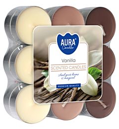 AURA TEALIGHTS - VANIGLIA - 18PZ
