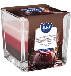 CANDELA TRICOLORE - CIOCCOLATO & CILIEGIA - 170GAura