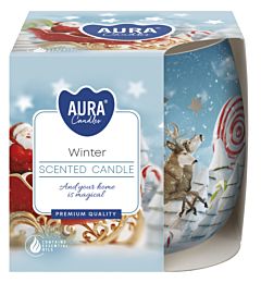 CANDELA DECORATA - INVERNO - 100GAura