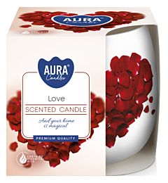 CANDELA DECORATA - LOVE - 100GAura