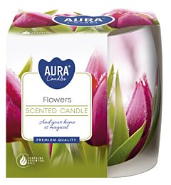 CANDELA DECORATA - FLOREALE - 100GAura