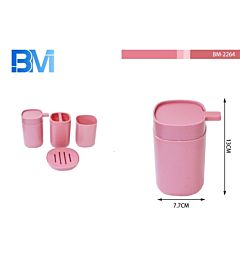 DISPENSER SAPONE IN PLASTICA - ROSABm