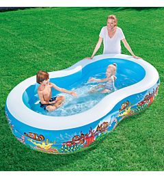 PISCINA FAMILY A OTTO A 2 ANELLI BARRIERA CORALLINBestway