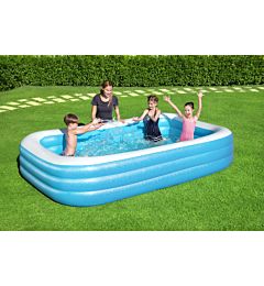 PISCINA FAMILY RETTANGOLARE A 3 ANELLI, CM. 305X183X56Bestway