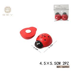 ADESIVO COCCINELLA 4.5*5.5CM 2PCSGev