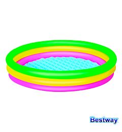 PISCINA SUMMER A  3 ANELLI COLOR CON FONDO GONFIABBestway