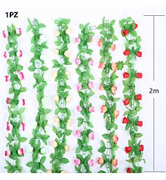 GHIRLANDA ROSA 230CM X84
