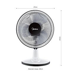 MIDEA FT30-15H VENTILATORE DA TAVOLO GRIGLIA NERO