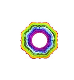 CIAMBELLA GONFIABILE RAINBOW RIBBON