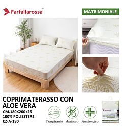 Coprimaterasso con Aloe Vera - 2 Piazze