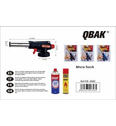 Qbak Becco Bruciatore a Gas - 19cm