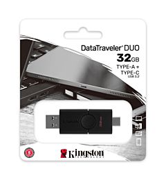 KINGSTON DTDE/32G PEN DRIVE NERO DATATRAVELERDUOTYKingston