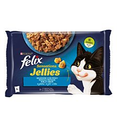 FELIX - Sensations Jellies Selezioni con Pesci - 4x85g