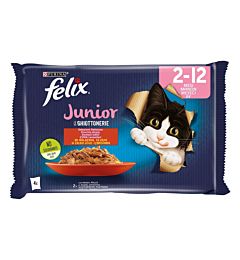 FELIX - Le Ghiottonerie Junior Manzo & Pollo - 4x85g