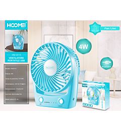 MINI VENTILATORE RICARICABILE HM-8115 (2759)Hoomei