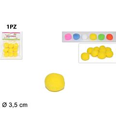 PALLINE OVATTA DECORATIVE SET 9PZ 3.5CM COLORI ASSDue Esse