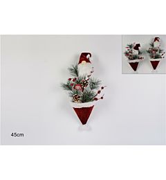 DIETROPORTA CAPPELLO C/BABBO NATALE 45CM BMD-232/2Due Esse